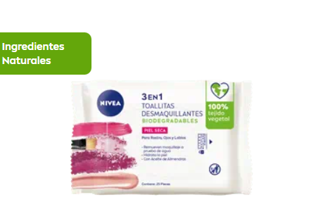 NIVEA TOALLITAS DESMAQUILLANTES MICELAR TODO PIEL X 25 UNID.