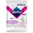 NOSOTRAS PAÑITOS HUMEDOS INTIMOS SENSITI-V X 16 UNID