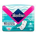 NOSOTRAS TOALLA DIA NORMAL SIN ALAS X 10 UNID