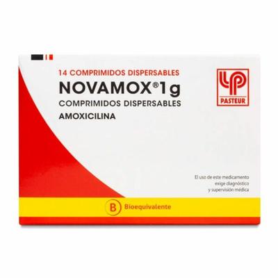 NOVAMOX 1 GR DISPERSABLES X 14 COMP (AMOXICILINA)