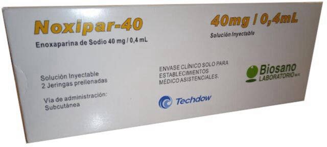 NOXIPAR 40 X 2 JER PRELLENADA (ENOXAPARINA)