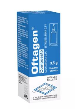 OFTAGEN COMPUESTO 0,3% UNG OFTÁLMICO X 3,5 GR (BETAMETASONA//GENTAMICINA)(OFT)***