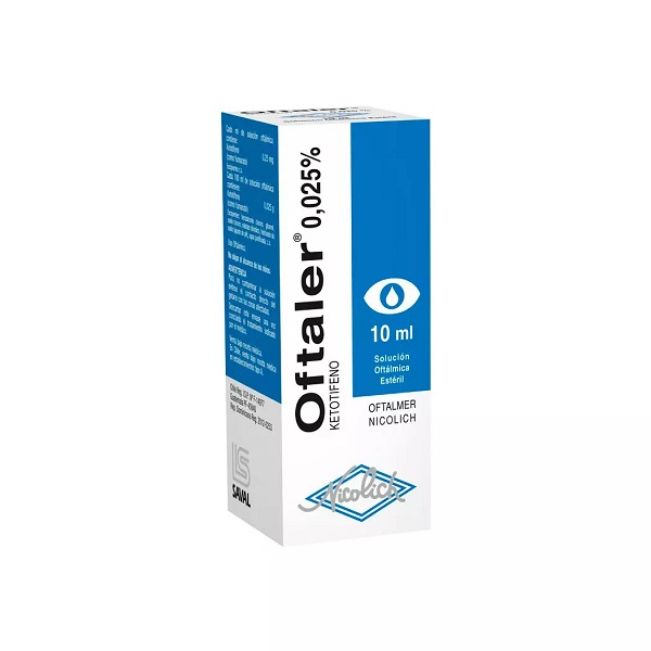 OFTALER 0,025% SOLUCION OFTALMICA X 10 ML (KETOTIFENO)