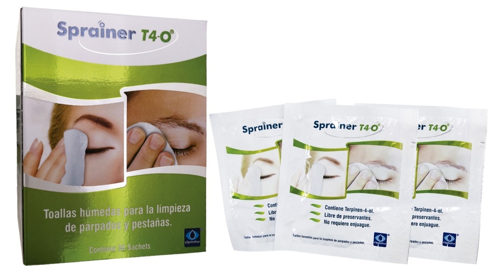 OPHTHA SPRAINER T40 X 30 SACHET (LIMPIEZA PARPADO Y PESTAÑA)