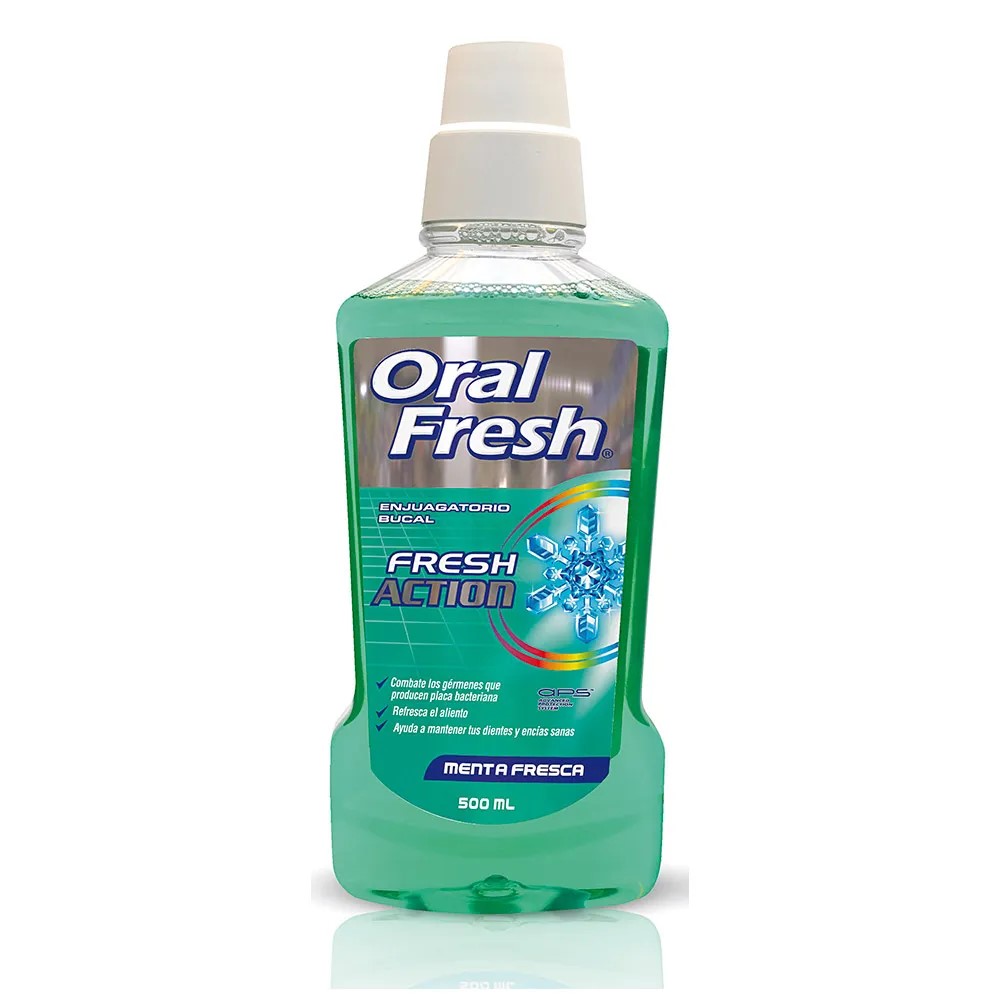 ORALFRESH ENJUAGUE MENTA FRESCA X 500 ML