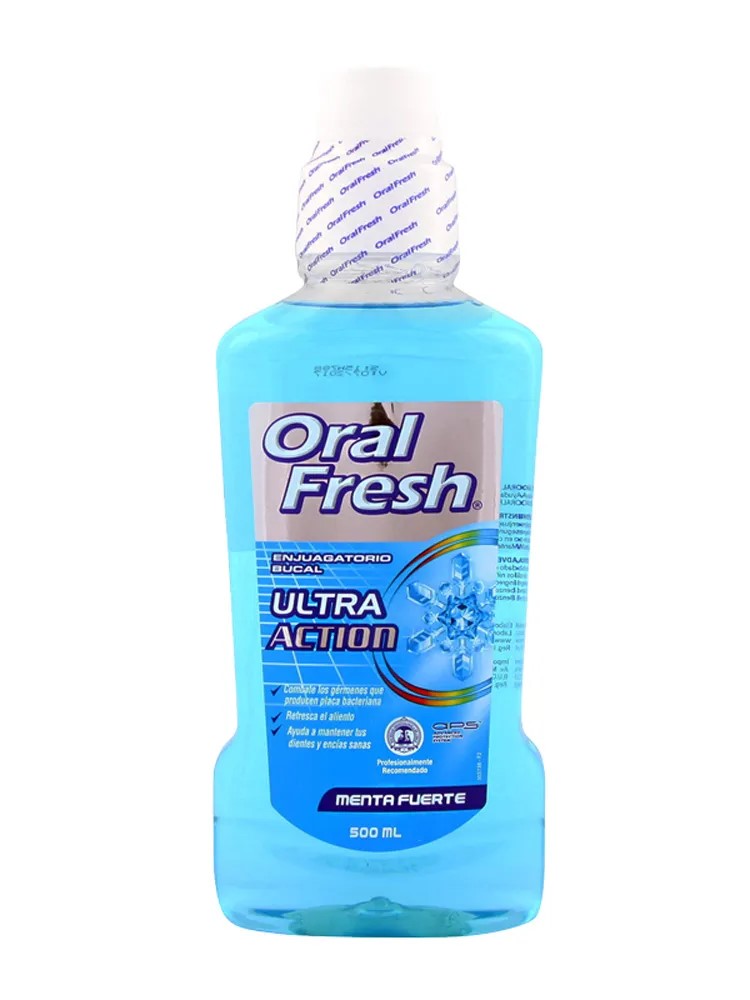 ORALFRESH ENJUAGUE MENTA FUERTE X 500 ML