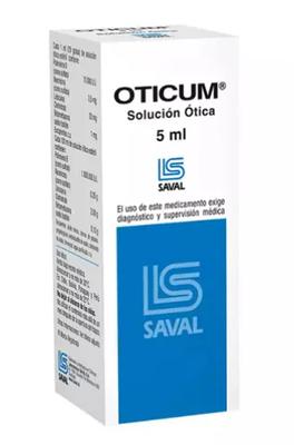 OTICUM SOL OTICA X 5 ML (BETAMETASONA//LIDOCAINA//NEOMICINA//POLIMIXINA B)