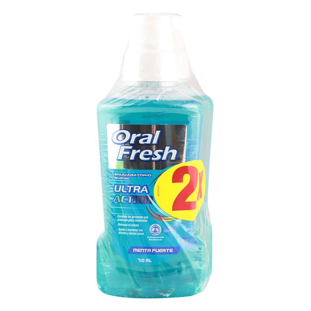 PACK ORALFRESH ENJUAGUE MENTA FUERTE X 710 ML X 2