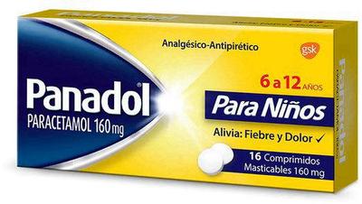 PANADOL 160 MG MASTICABLE X 16 COMP (PARACETAMOL) (PTM)***