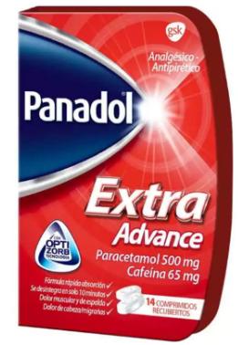 PANADOL EXTRA ADVANCE X 14 COMP (PARACETAMOL/CAFEINA)