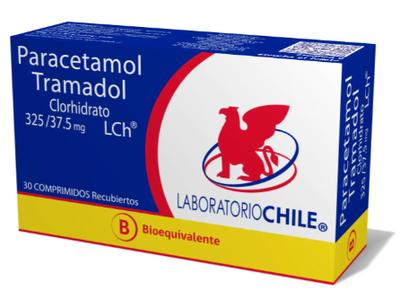 PARACETAMOL 325 MG/TRAMADOL 37,5 MG LCH X 30 COMP (GENER)