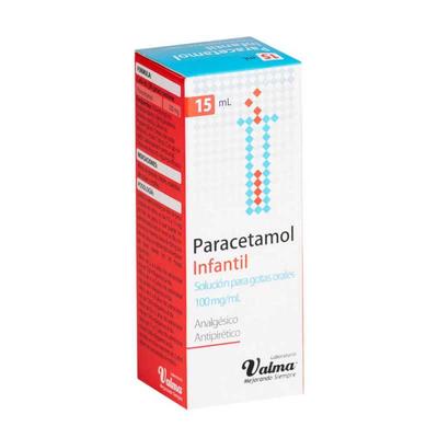 PARACETAMOL GOTAS 100 MG/1ML VALMA X 15 ML (GENER) (PTM)