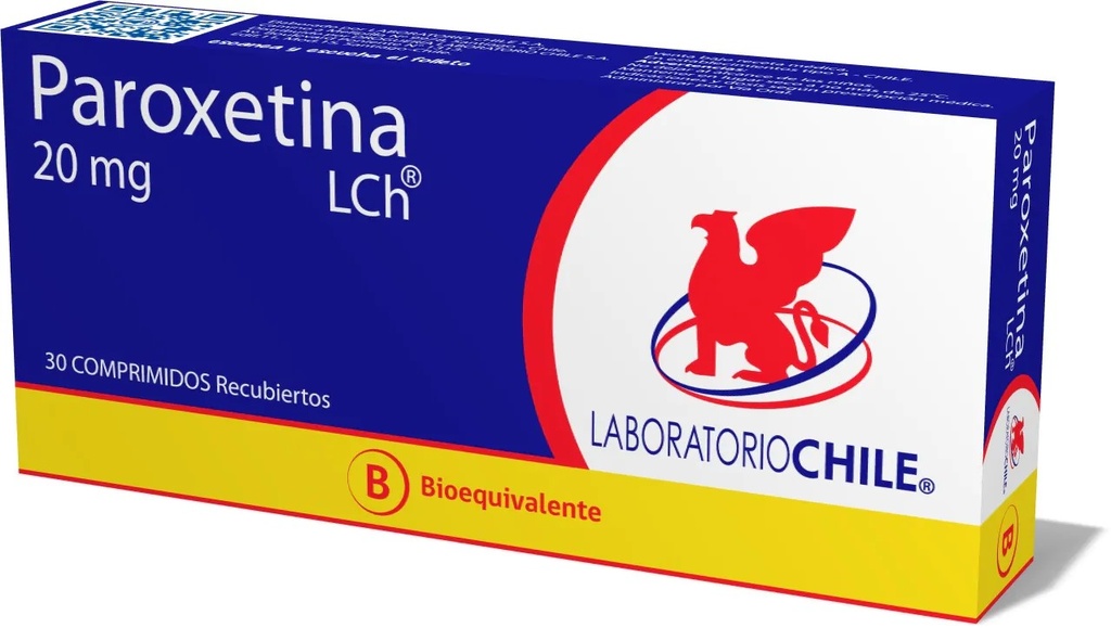 PAROXETINA 20 MG LCH x 30 COMP RECUB (GENER)