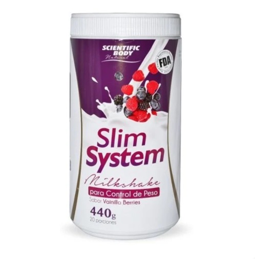 PHARMACORP SLIM SYSTEM CONTROL PESO VAINILLA BERRIES X 440 GR