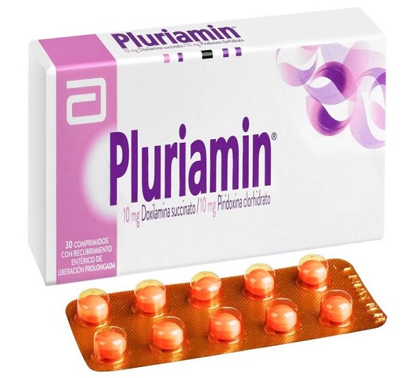 PLURIAMIN 10/10 X 30 COMP REC (DOXILAMINA/PIRIDOXINA)   *DESCUENTO PRONTO VENCE*FVENC:07/2026