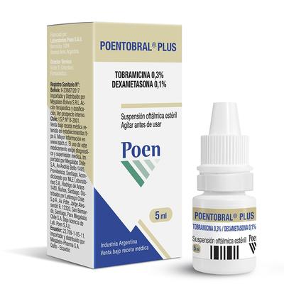 POENTOBRAL PLUS GOTAS OFTALM X 5 ML (TOBRAMICINA/DEXAMETASONA)