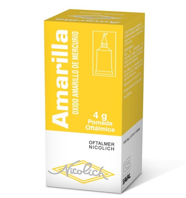 POMADA AMARILLA 2 % UNGÜENTO OFTALMICO (MERCURIO OXIDO)