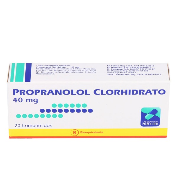 PROPRANOLOL 40 MG MINTLAB X 20 COMP (GENER) (PTM)
