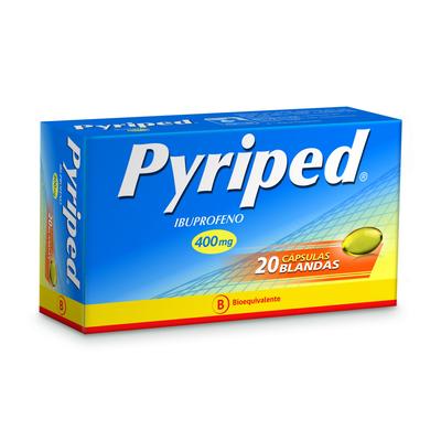 PYRIPED 400 MG X 20 CAPS BLANDAS (IBUPROFENO) (PTM)