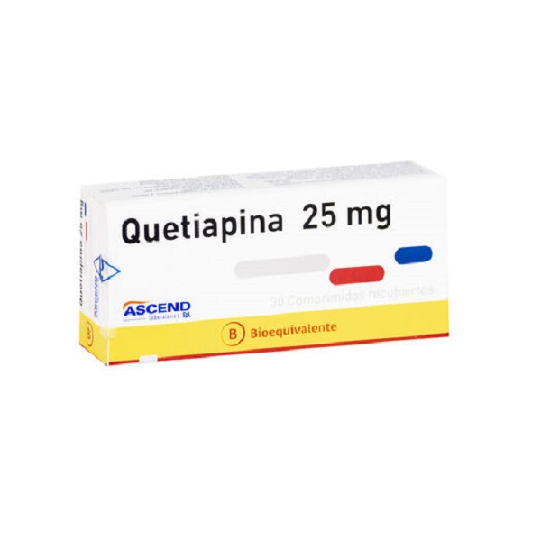 QUETIAPINA   25 MG ASCEND X 30 BE  (GENER) (PTM)