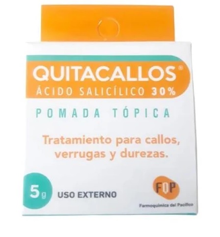 QUITACALLOS POMADA 30 % FQP X 5 GR (ACIDO SALICÍLICO)