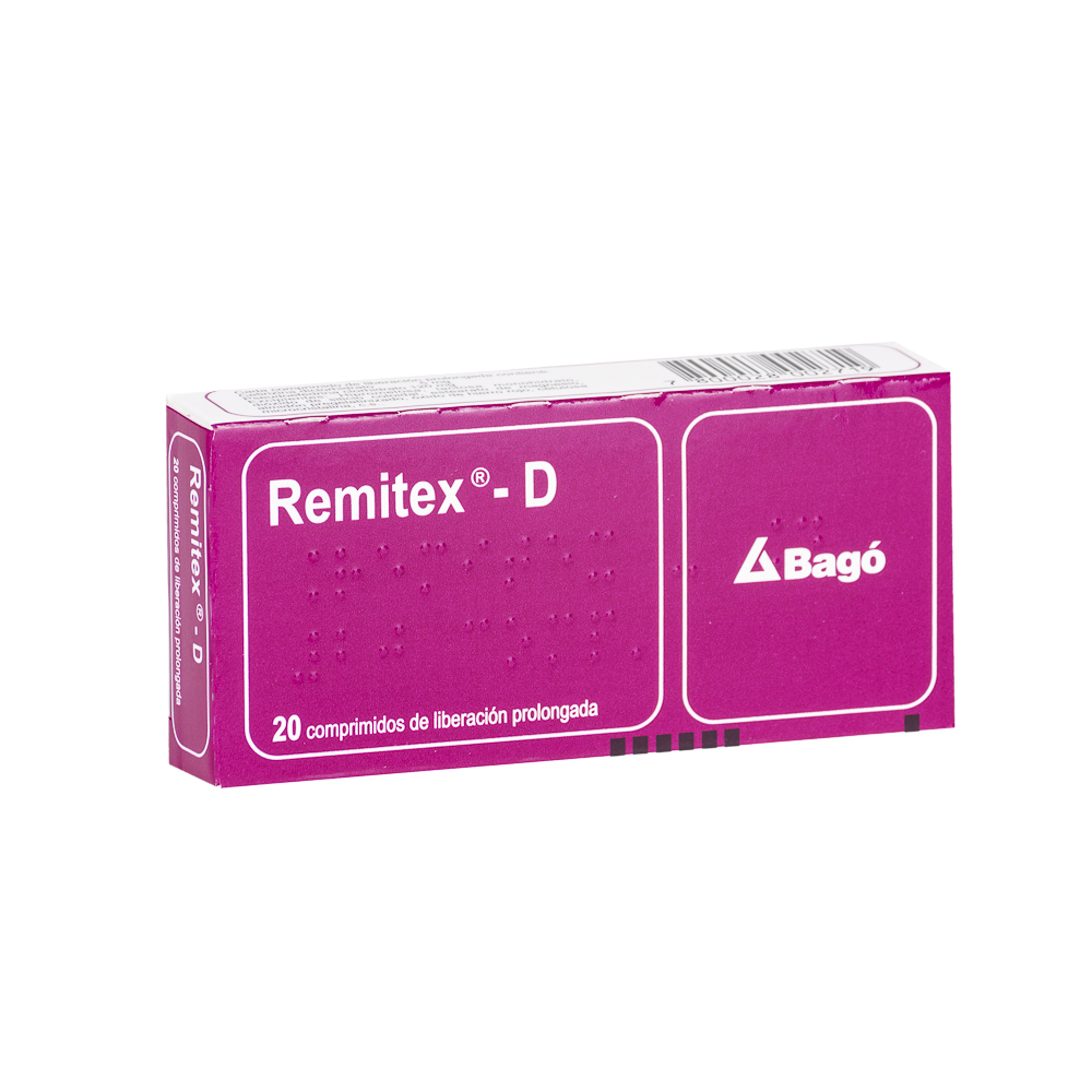 REMITEX D LP X 20 COMP (CETIRIZINA/PSEUDOEFEDRINA)
