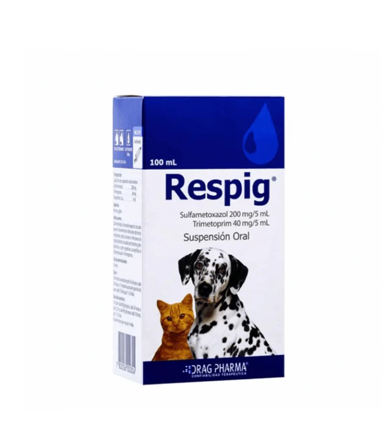 RESPIG JARABE X 100 ML (COTRIMOXAZOL) (VET)