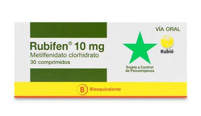 RUBIFEN 10 MG X 30 COMP (METILFENIDATO) (PSICO) (PTM)