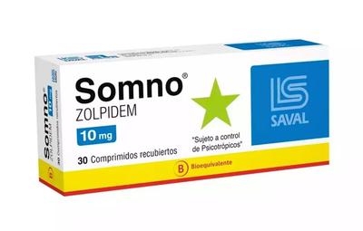SOMNO 10 MG X 30 COMP (ZOLPIDEM) (PSICO)