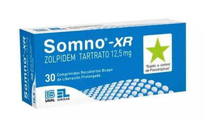 SOMNO XR 12,5 MG X 30 COMP (ZOLPIDEM) (PSICO)
