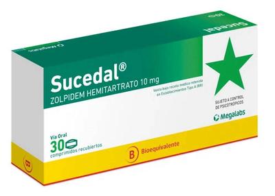 SUCEDAL 10 MG X 30 COMP (ZOLPIDEM) (PSICO)