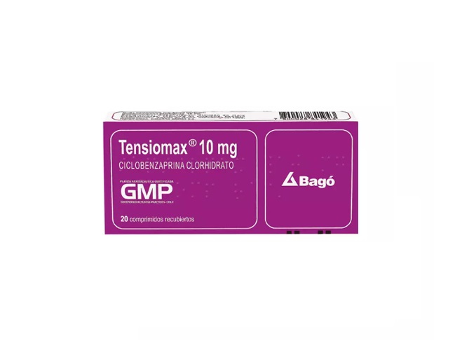 TENSIOMAX 10 MG X 20 COMP (CICLOBENZAPRINA)(PTM)