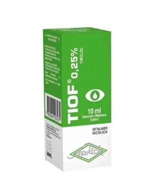 TIOF SOLUCION OFTALMICA 0,25 % 10 ML (TIMOLOL) (PTM)