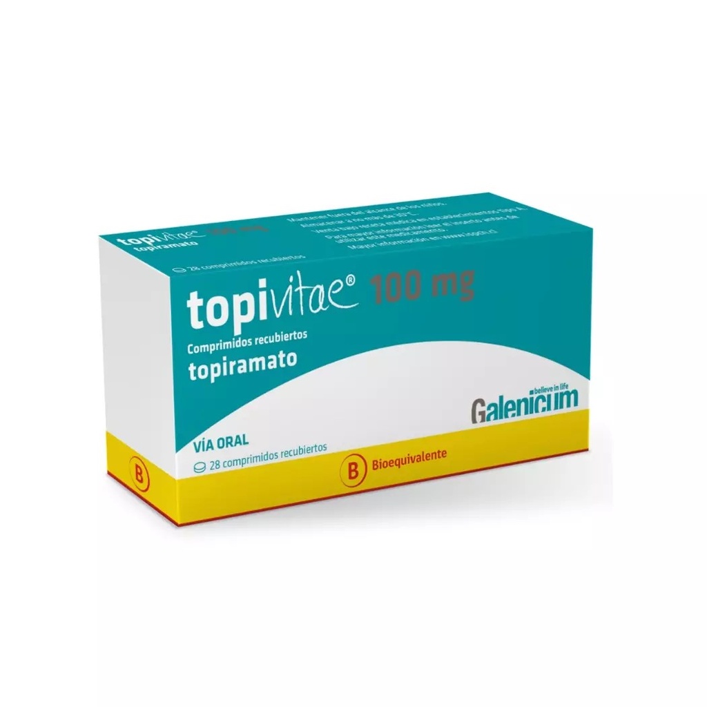 TOPIVITAE 100 MG X 28 COMP (TOPIRAMATO)