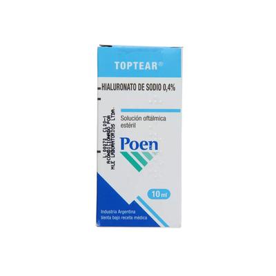 TOPTEAR 0,4 % SOLUCION OFTALMICA X 10 ML (HIALURONATO DE SODIO)
