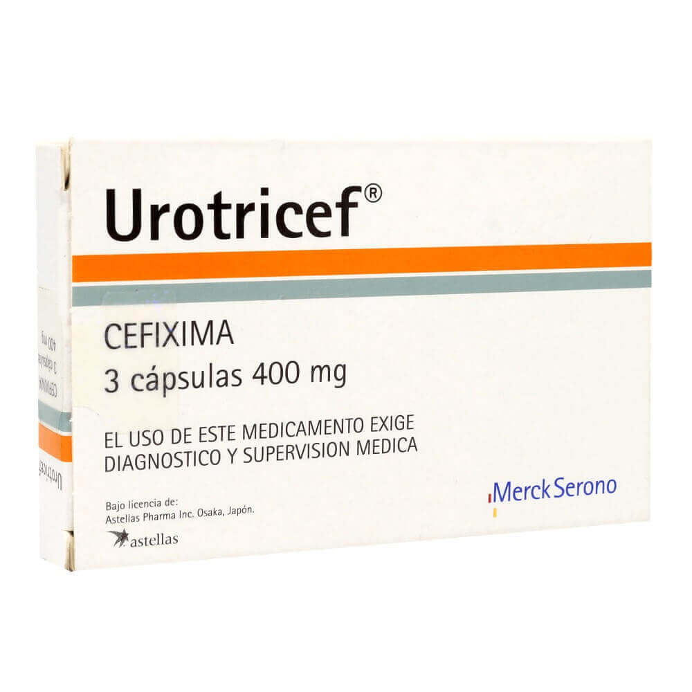 UROTRICEF 400 MG X 3 CAPSULAS (CEFIXIMA) (PTM)***