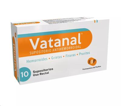VATANAL SUPOSITORIO RECTAL x 10 UNID (AC.BACALAO/CLOROCARVACROL)
