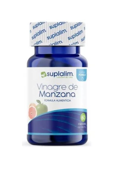 VINAGRE DE MANZANA + POMELO 60 CAPS SUPLALIM