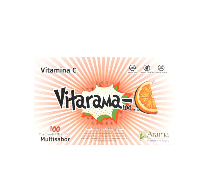VITAMINA C  100 MG MASTICABLE ARAMA X 100 COMP (PTM)***