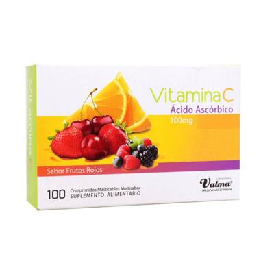 VITAMINA C  100 MG MASTICABLE VALMA X 100 COMP (GENER) (PTM)