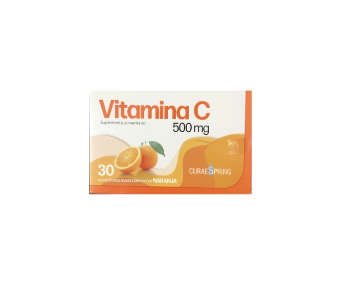 VITAMINA C 500 MG X 30 COMP MASTICABLES CURAESPRING