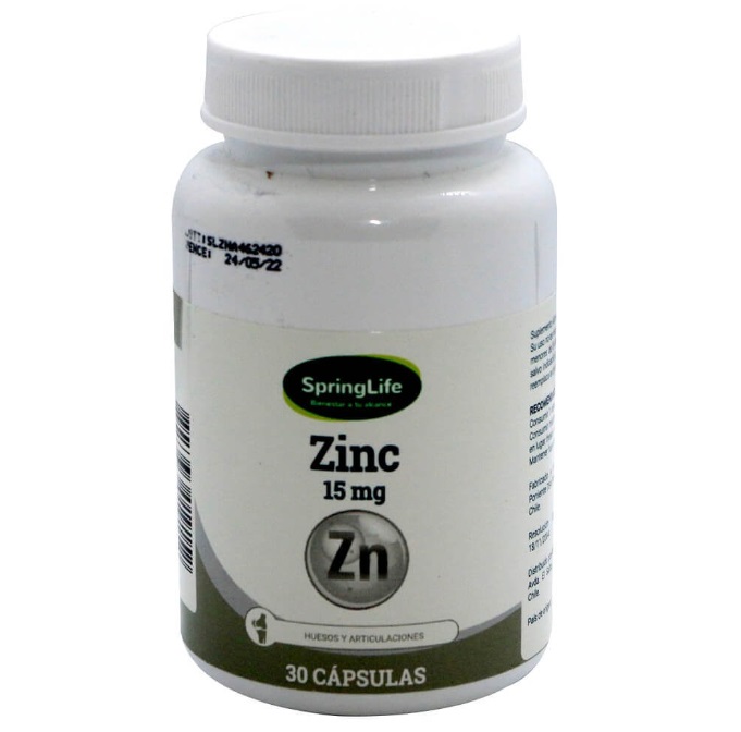 ZINC 15 MG X 30 CAPS SPRINGLIFE***