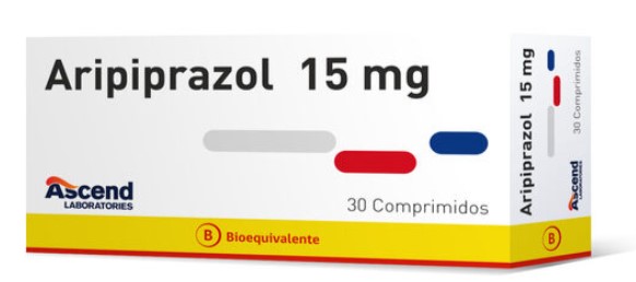 ARIPIPRAZOL 15 MG ASCEND X 30 COMP (GENERICO) *PRONTO VENCE*