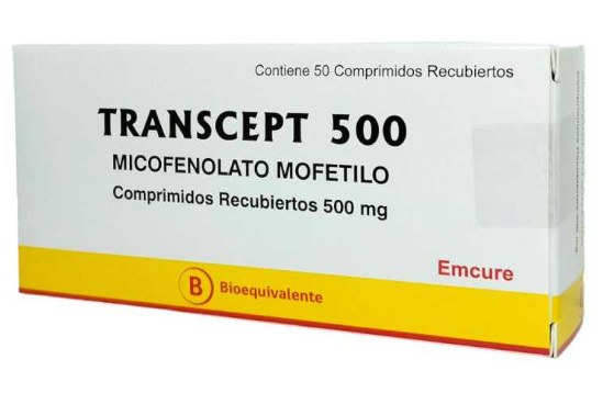 CENABAST MICOFENOLATO MOFETILO 500 MG X 50 COMP (TRANSCEPT)