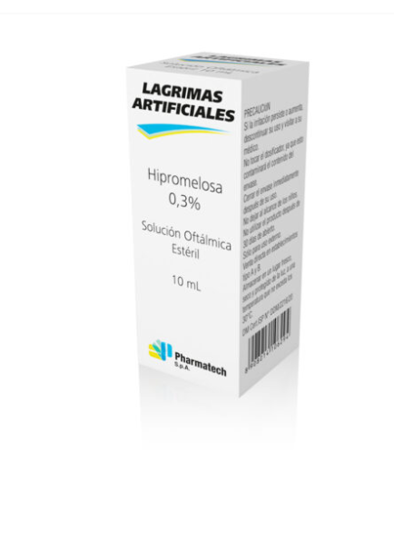 LAGRIMAS ARTIFICIALES 0.3% X 10 ML PHARMATECH (GENER)(HIPROMELOSA)