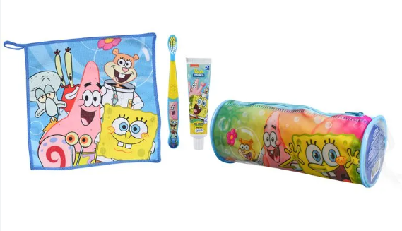 GELATTI PACK BOB ESPONJA ESTUCHE + PASTA DENTAL + CEPILLO + TOALLA