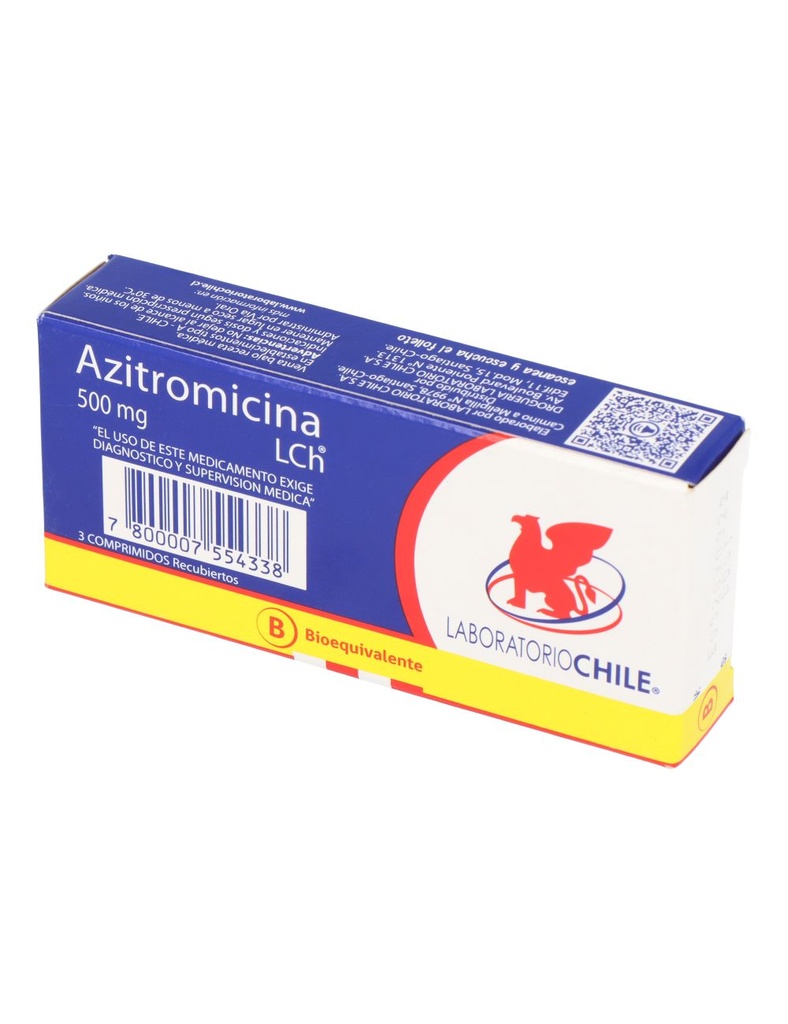 AZITROMICINA 500 MG LCH X 3 COMP (GENER) (PTM)