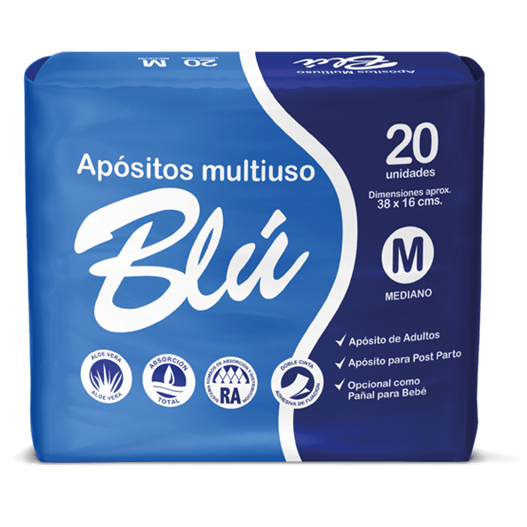 BLUE APOSITO X 20 UNIDADES TALLA M