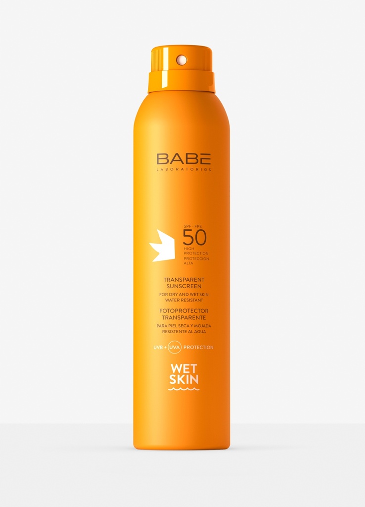 BABE LABORATORIOS FOTOPROTECTOR TRANSPARENTE WET SKIN SPF50 200ml