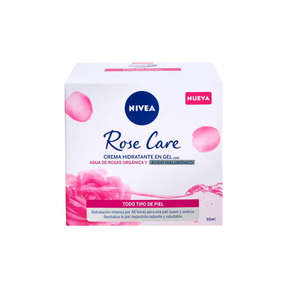 NIVEA CREMA HIDRATANTE FACIAL ROSE CARE EN GEL 50 ML